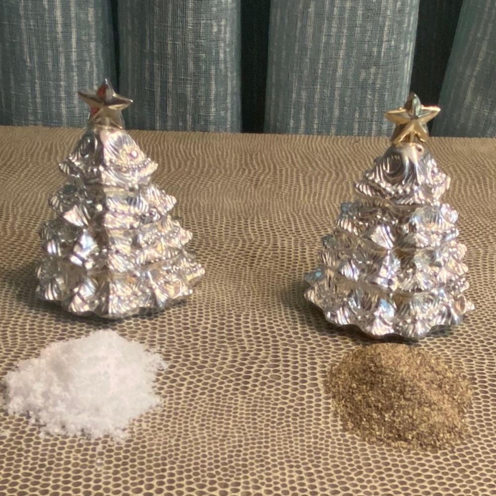 Godinger Christmas Tree Salt and Pepper Shakers